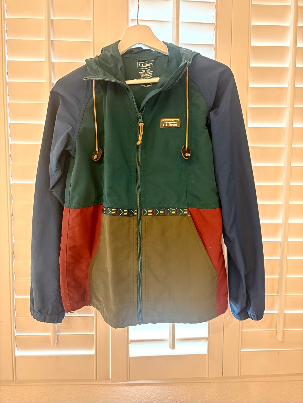 LL Bean Womens Anorak Jacket XS